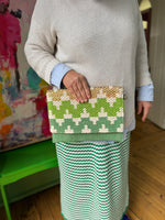 Metallic Woven Envelope Clutch/Bag