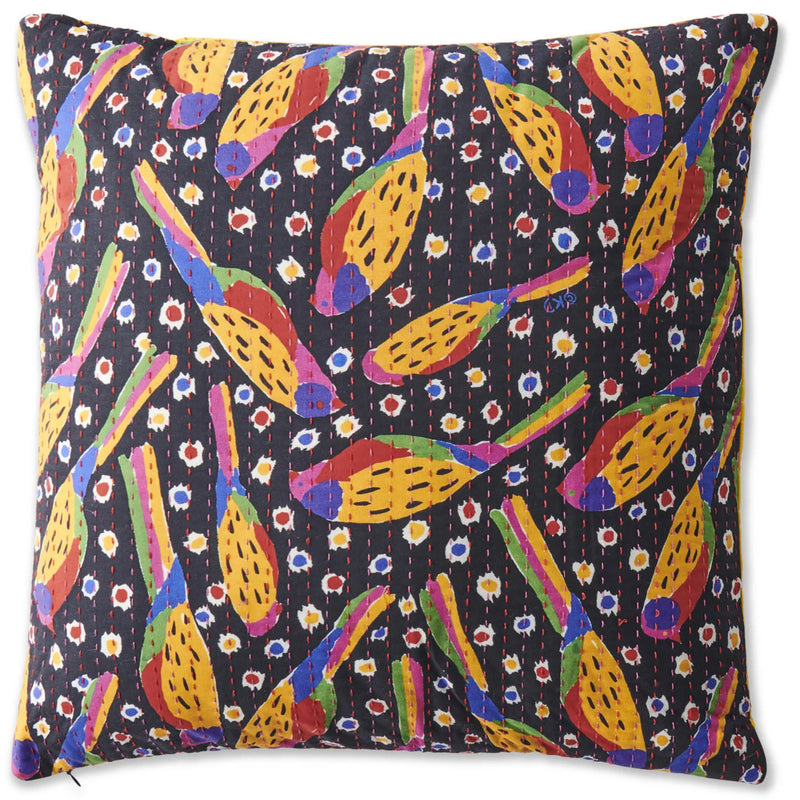 Ken Done Kantha Cushion | Parrot Party