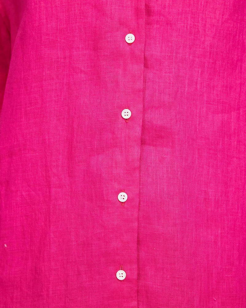 Hettie Shirt Dress | Fuschia