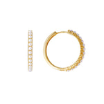 Slim Crystal Pearl Maxi Hoop