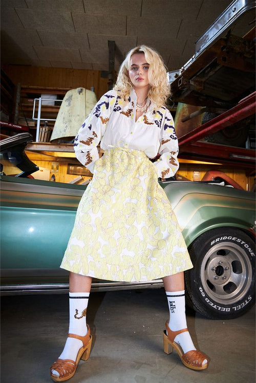 Bristol Midi Skirt | Yellow