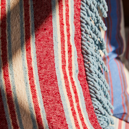 Selene Woven Cushion | Crimson