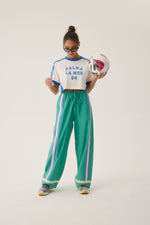 La Mer Stripe Pant Jade Green