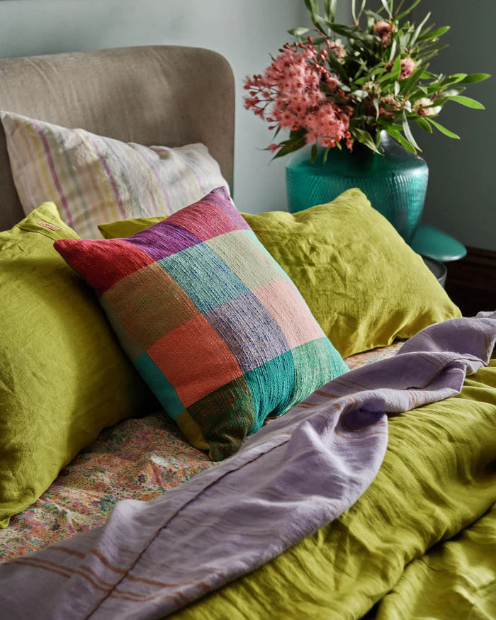 Rainbow Love Woven Cushion One Size