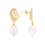 Golden Seashell Pearl Drop