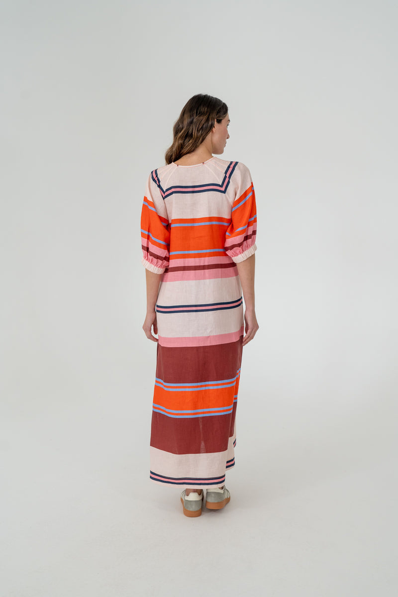 Geneva Dress | Wide Stripe
