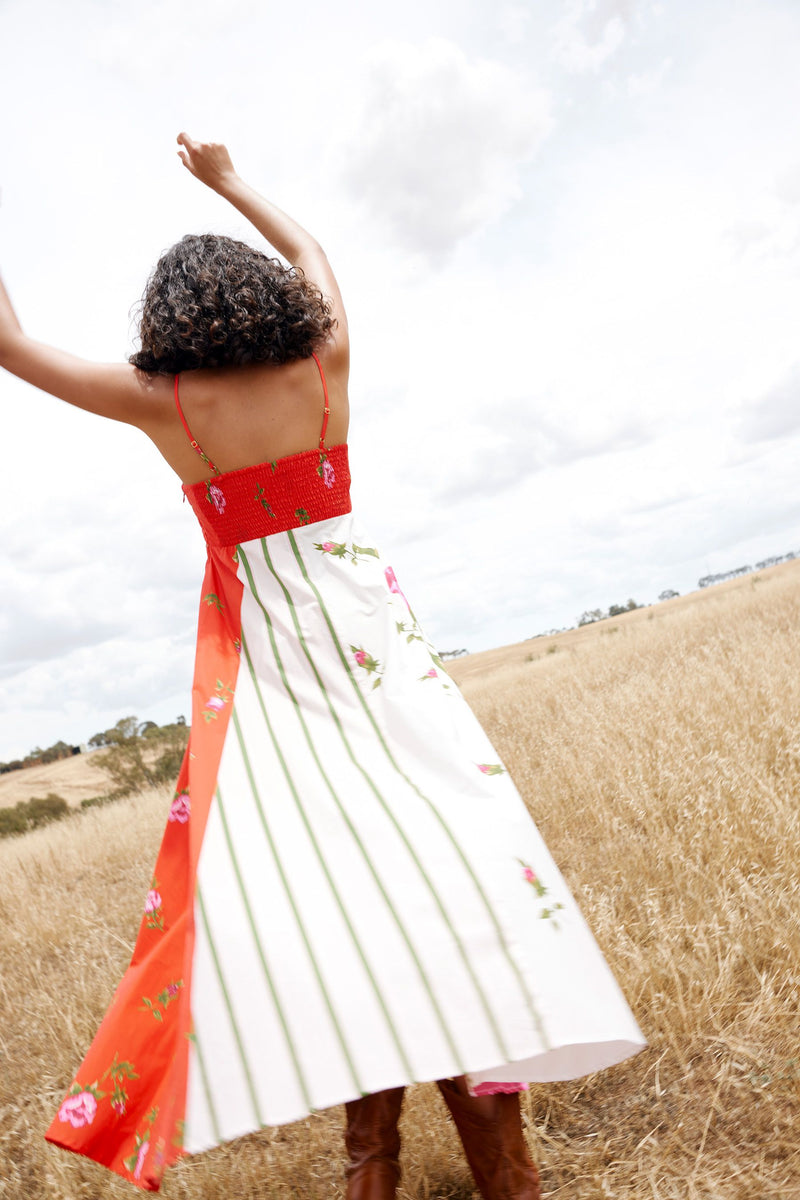 Rue Dress | Ruby Antique Rose
