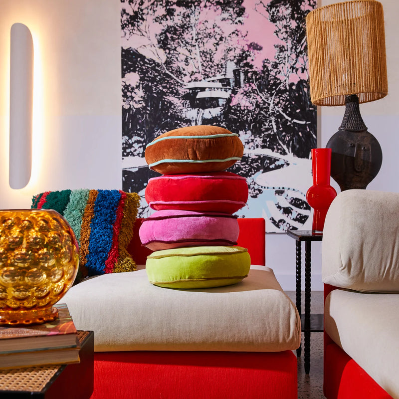 Castilo Round Velvet Cushion