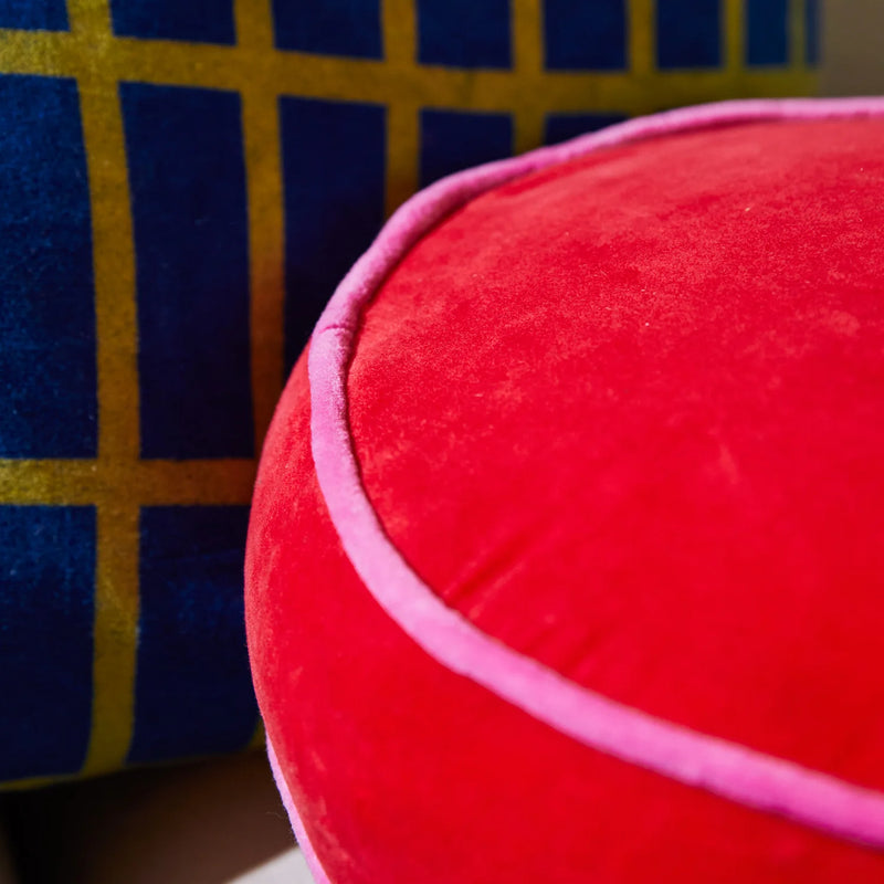 Castilo Round Velvet Cushion