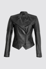 Mimi Lambskin Jacket | Black