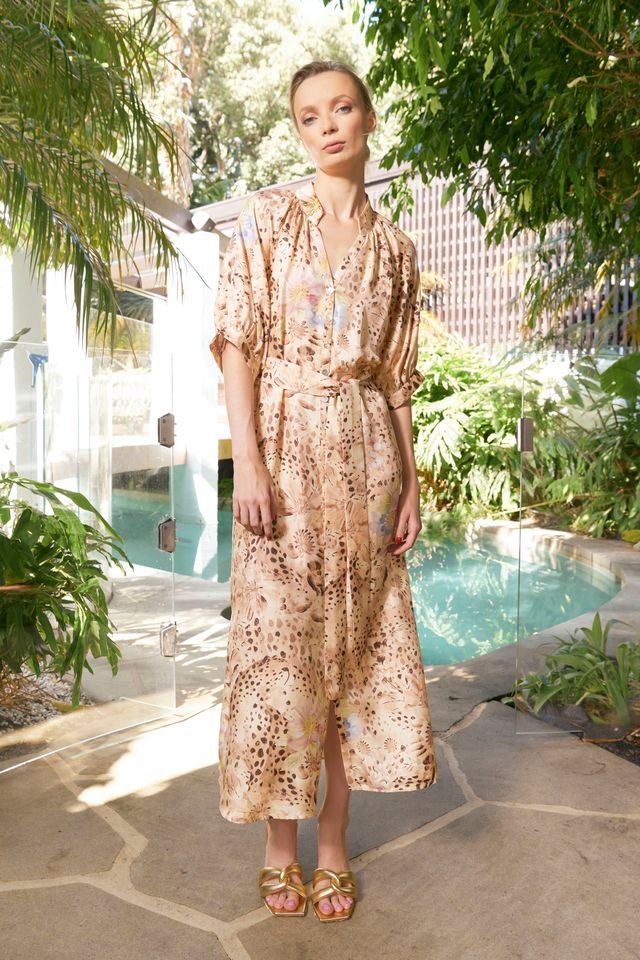 Taylor Cheetah Ankle CTN Dress