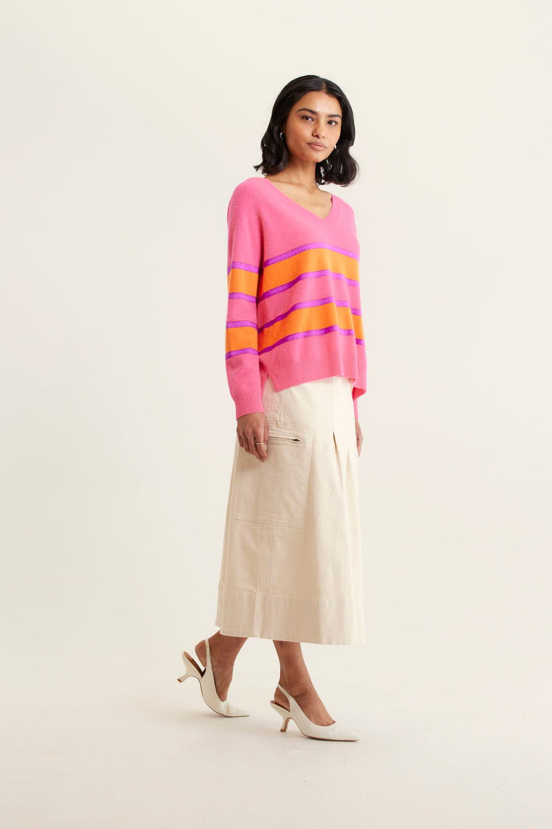 Brooklyn Sweater | Electric Pink