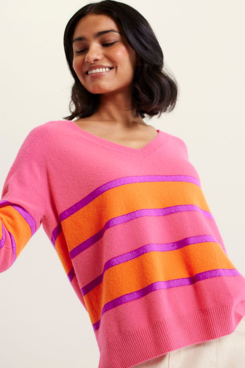 Brooklyn Sweater | Electric Pink