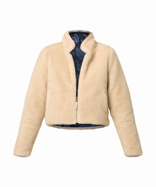 Rylie Reversible Faux Fur Jacket in Altamira & Blanca
