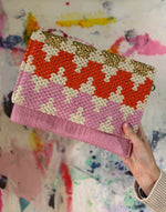 Metallic Woven Envelope Clutch/Bag