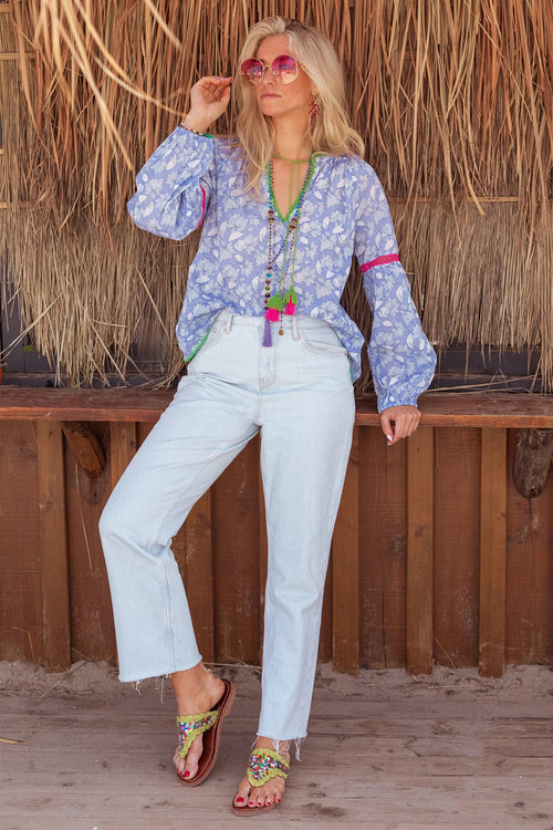 Lila Print Top | Lilac