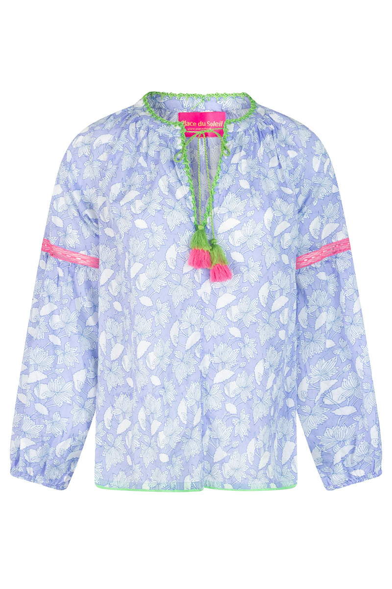 Lila Print Top | Lilac