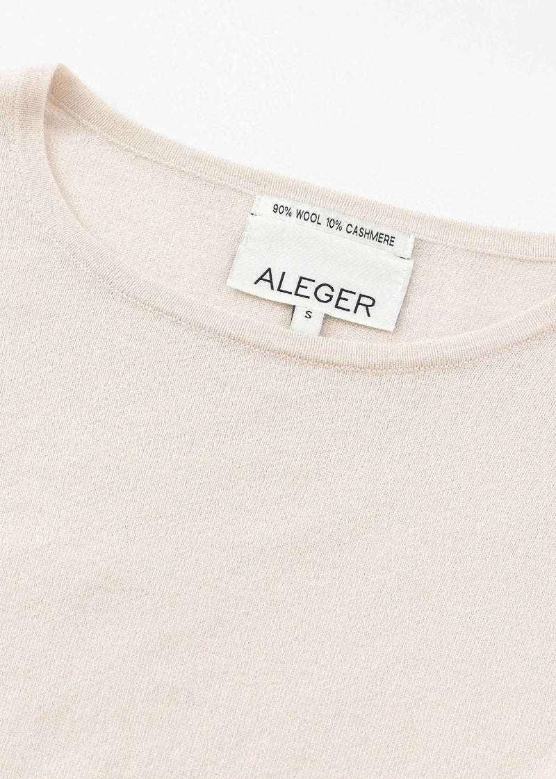 CASHMERE BLEND BELL SLEEVE TOP | WINTER WHITE