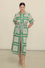 Roam Dress | Parrot Scarf