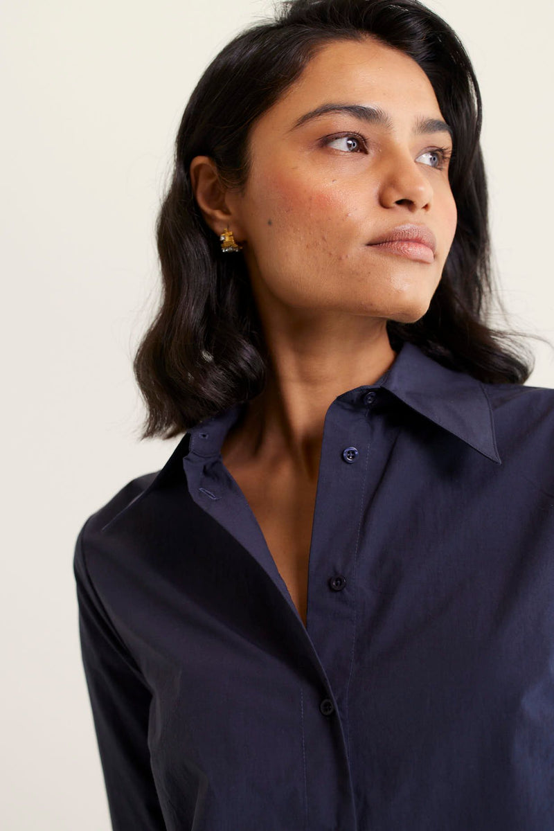 Primrose Shirt Pima | Navy