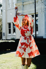 Natalia Mini Dress | Tangerine Fern