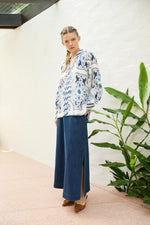 Chloe Bird Blouse | White