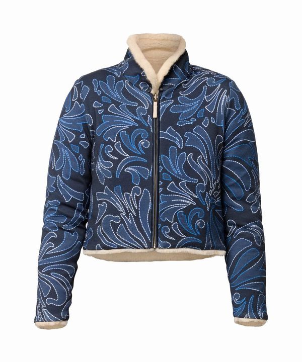 Rylie Reversible Faux Fur Jacket in Altamira & Blanca