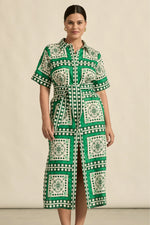 Roam Dress | Parrot Scarf