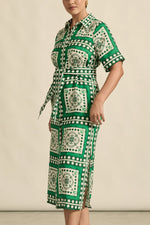 Roam Dress | Parrot Scarf