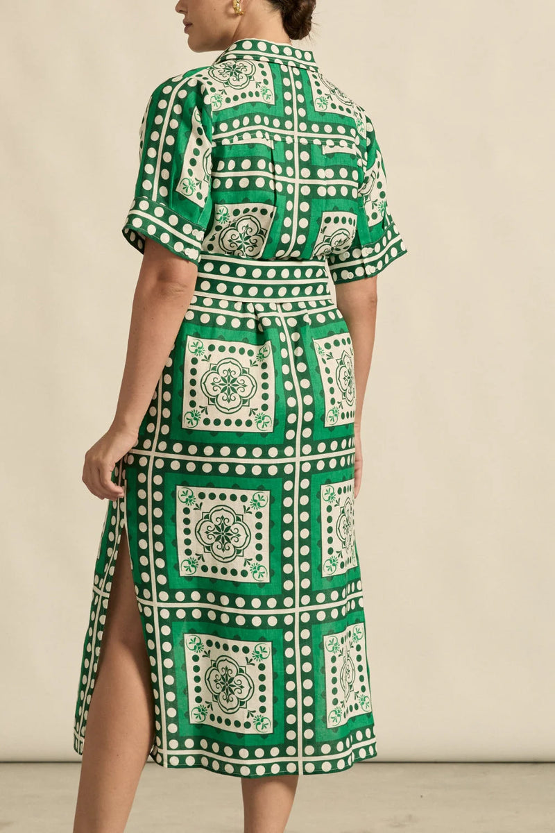 Roam Dress | Parrot Scarf