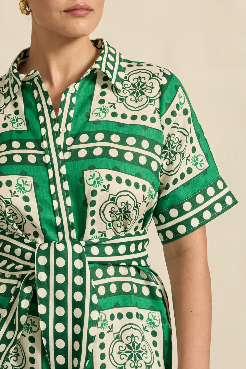 Roam Dress | Parrot Scarf