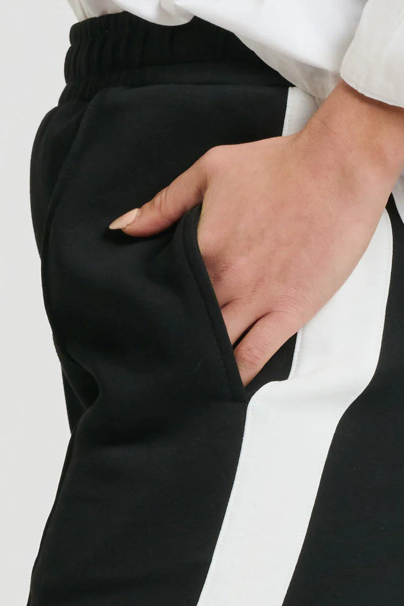 Lola Pant | Black & Ivory