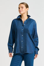 Penny Shirt Pintuck | Denim