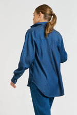 Penny Shirt Pintuck | Denim