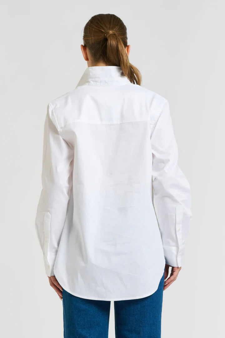 Penny Shirt Pintuck | Oxford White