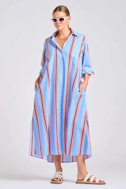 Luna Dress | Nautical Stripe