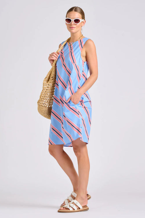 Sara Shift Dress | Nautical Stripe