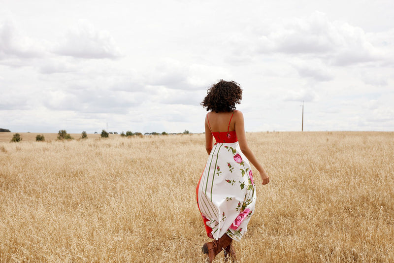 Rue Dress | Ruby Antique Rose