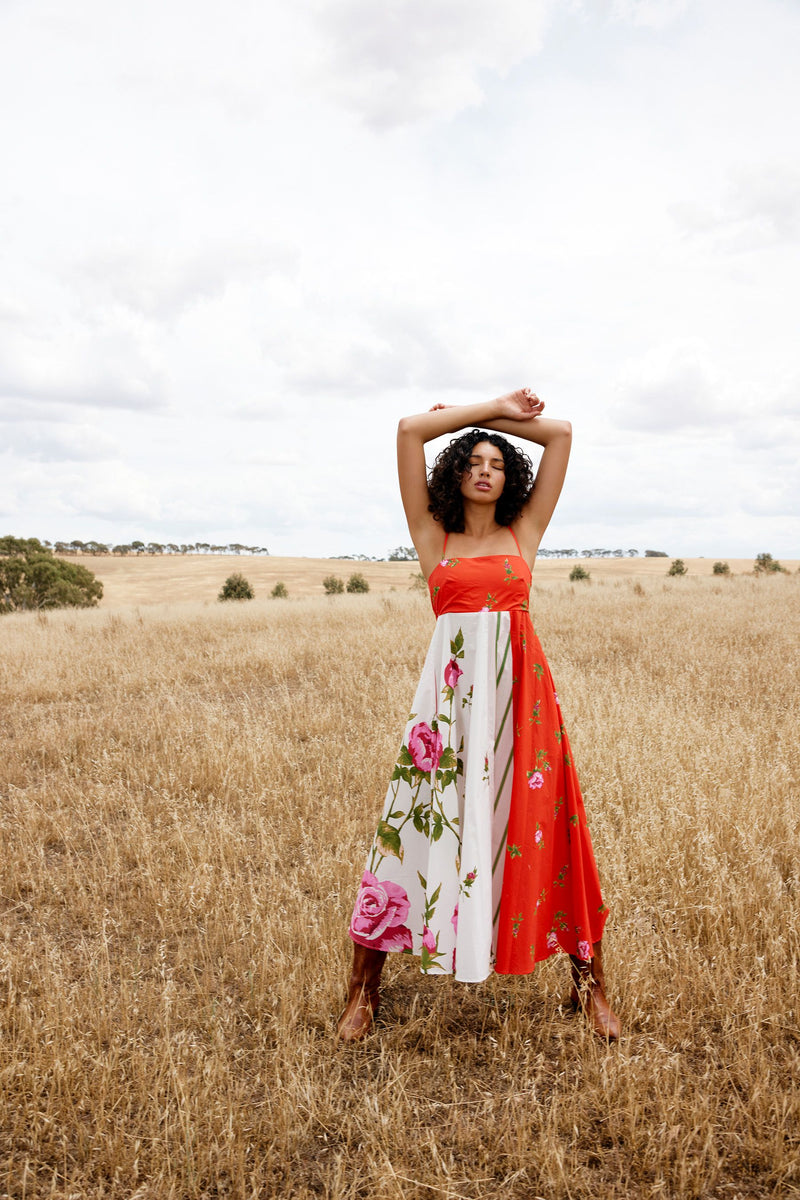 Rue Dress | Ruby Antique Rose