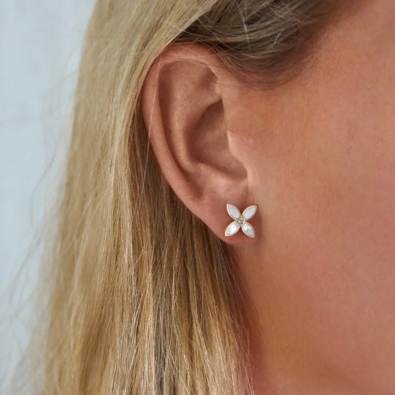 Floral Earring Mother of Pearl