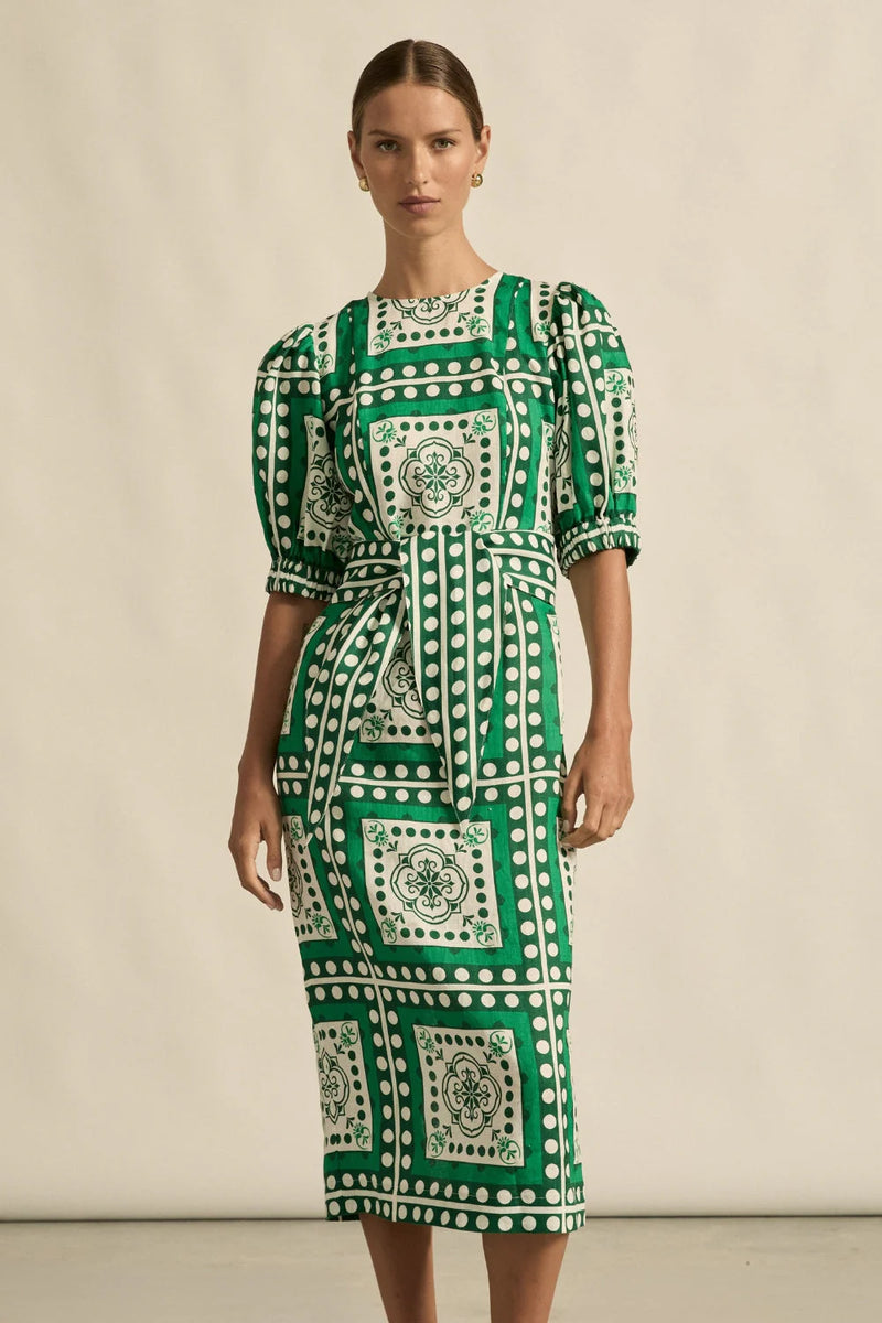 Wander Dress | Parrot Scarf