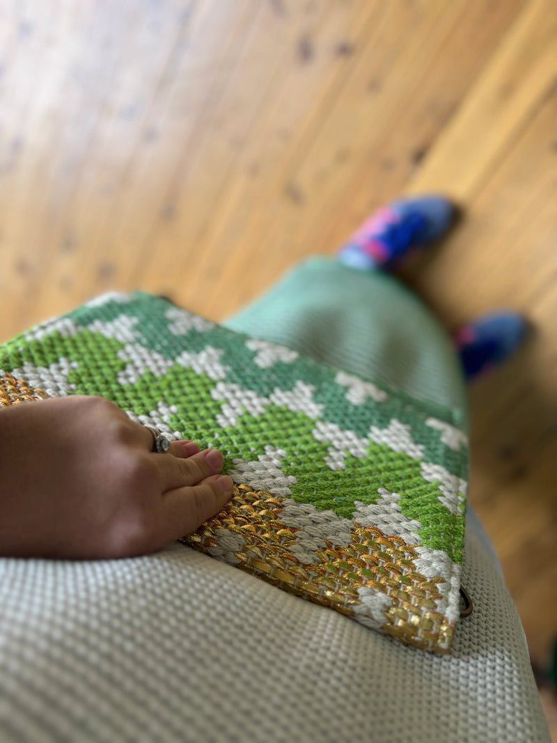 Metallic Woven Envelope Clutch/Bag