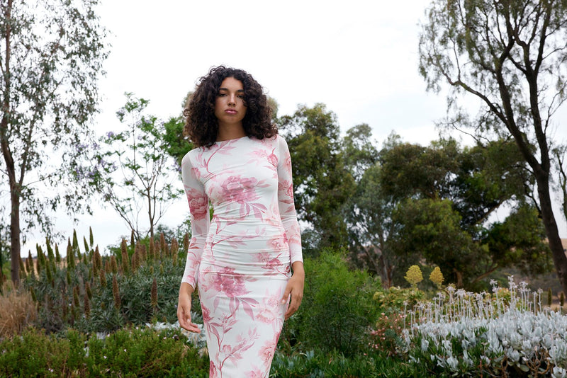 Elzi Dress Peony Antique