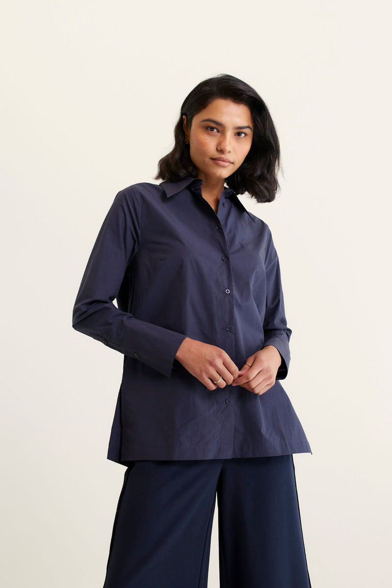 Primrose Shirt Pima | Navy