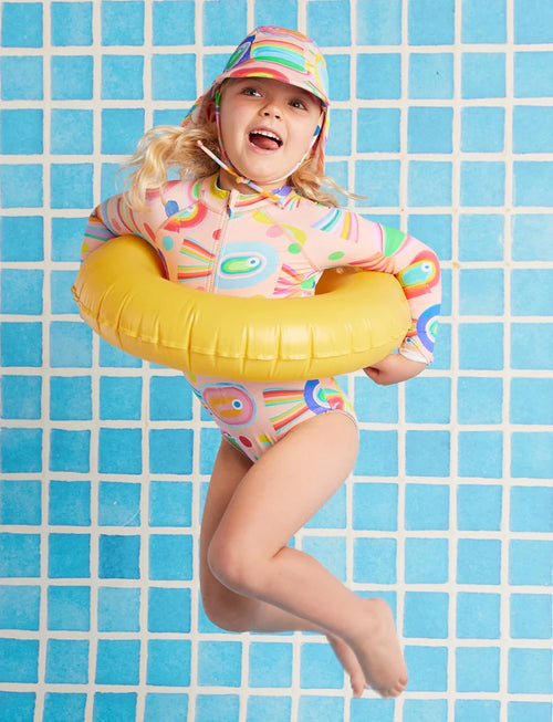 Long Sleeve Zip Bathers | Fancy Fins