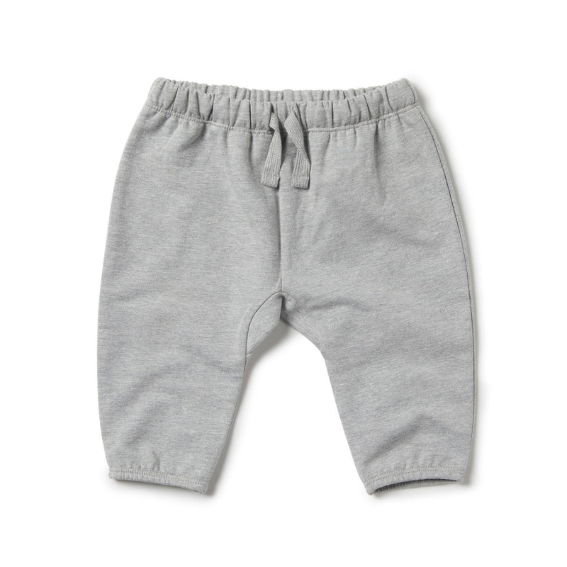 Grey Melange Slouch Pant