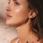 13 mm Huggies - White Topaz