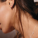 13 mm Huggies - White Topaz