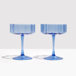 WAVE COUPE SET OF 2 | BLUE