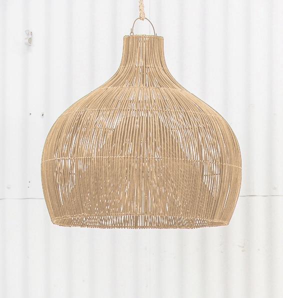 Rattan Oversized Lighting in Natural